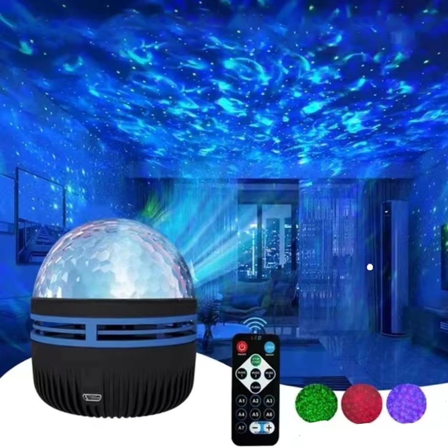 Galaxy Projector, 14 Light Effects with Aurora Simulation