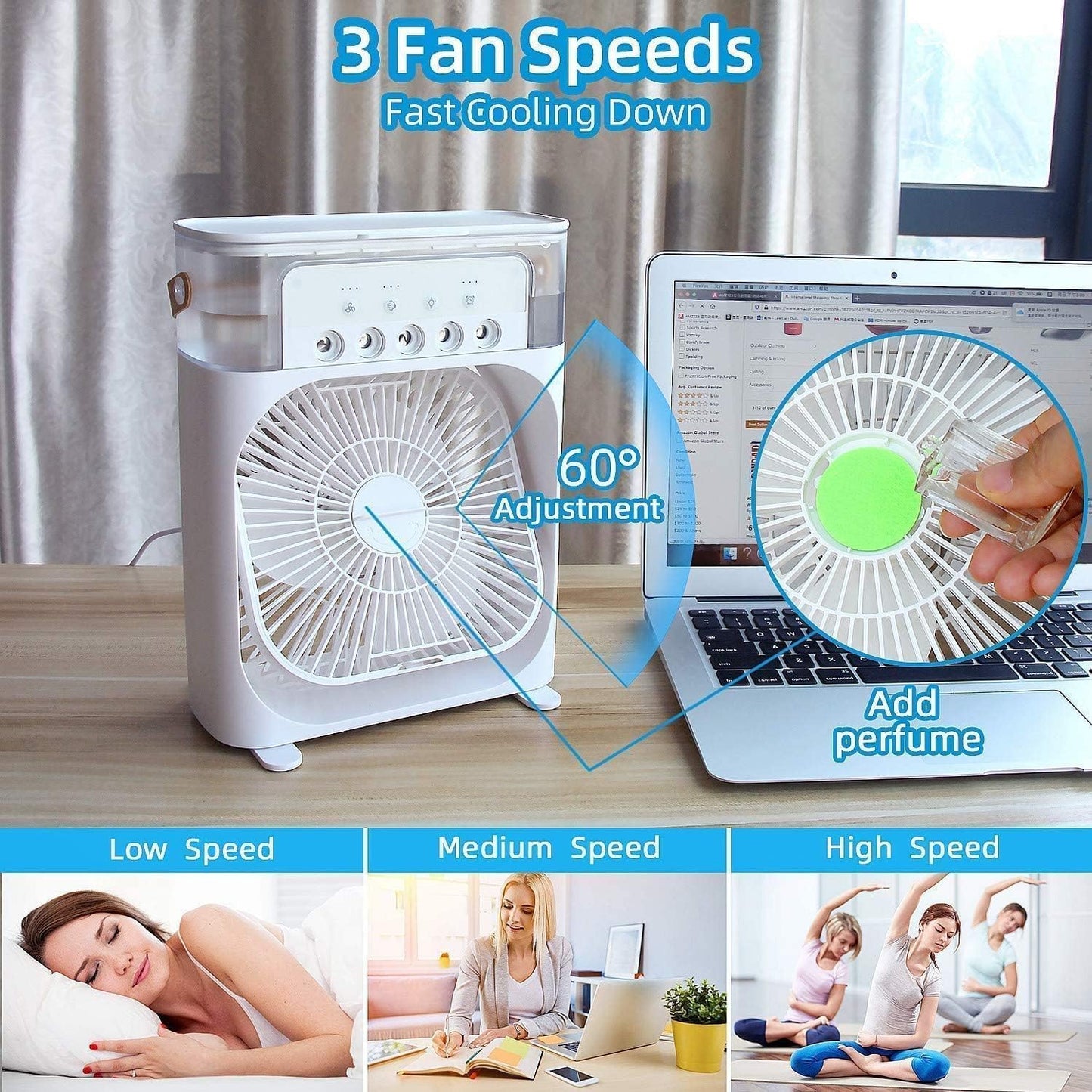 Portable Mini Cooler Rechargeable Air Conditioner