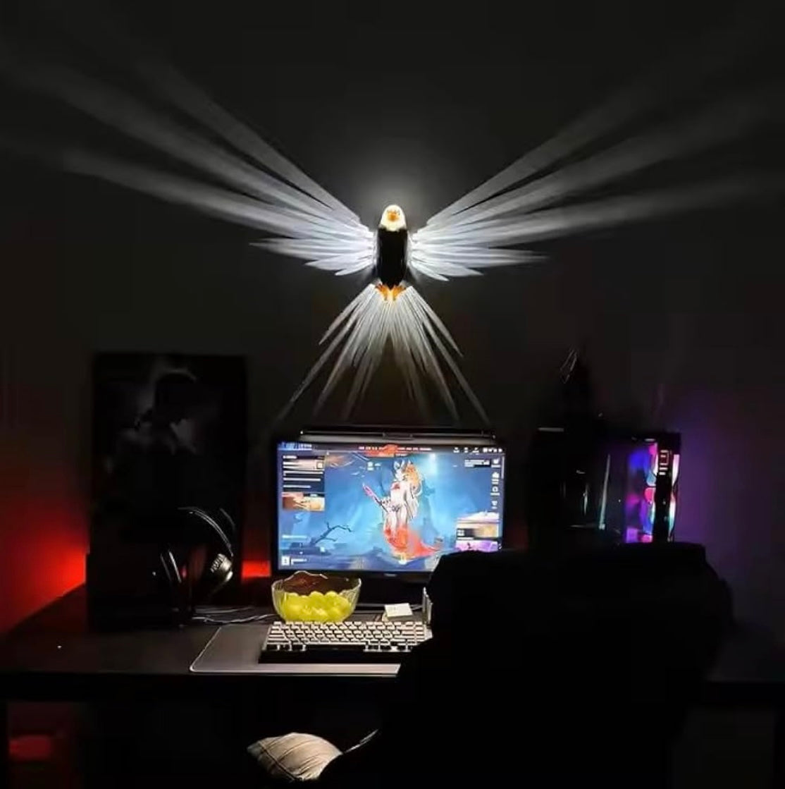 Eagle Wall Light, American Animal Bird Wall Night Light, Magnetic Lamp